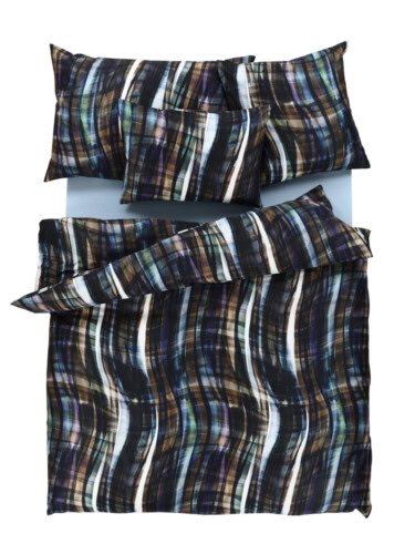 schwarze Bettwäsche mit Stil