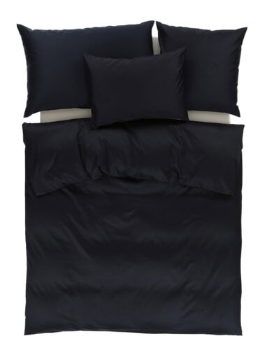 Schwarze Bettwäsche mit Stil