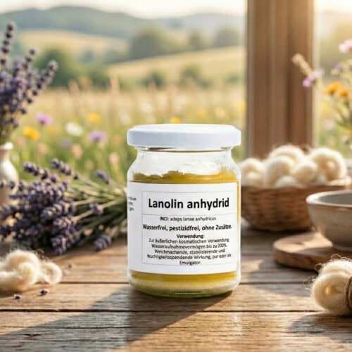 Lanolin – Schweizer Schafwollprodukte Lanolin im Glas