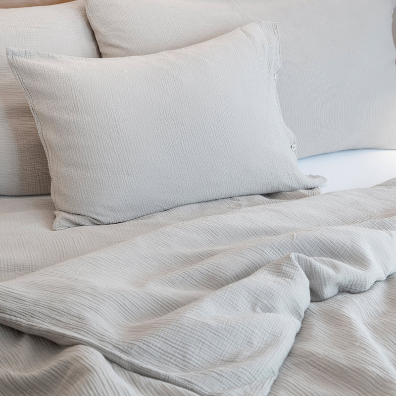 Bettwäsche Musselin einfarbig Farbe sand