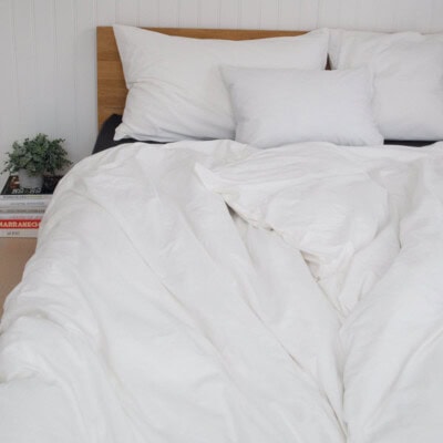 Perkal-Bettwäsche, einfarbig, washed – in 7 Farben