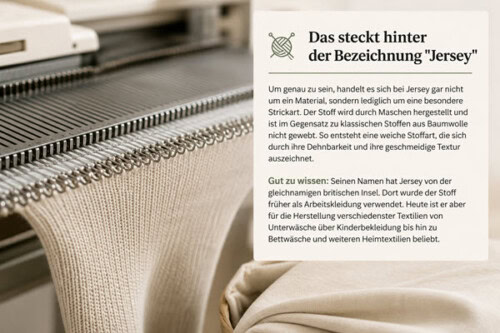 Jersey-Stoff und seine spezielle Webart