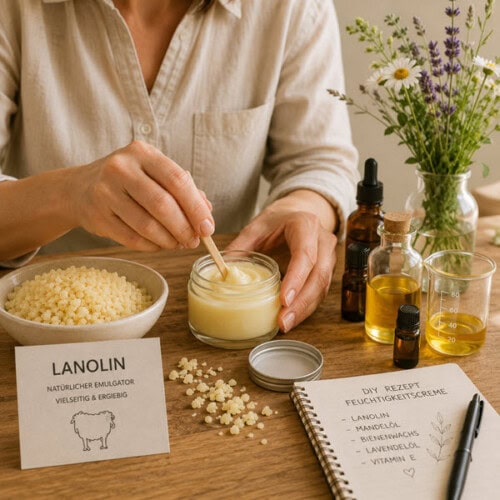 Lanolin Creme selbst herstellen – Schweizer Schafwollprodukte Lanolin für eigene Cremes