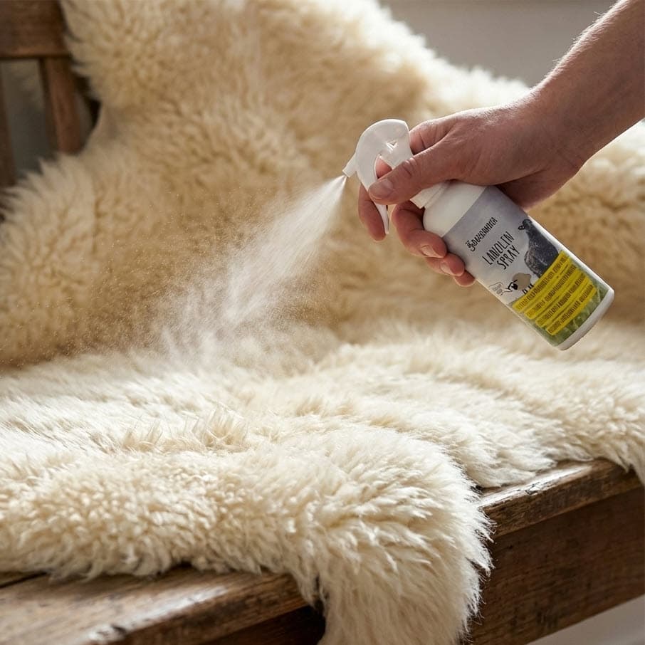 Lanolin Spray für Felle – Schweizer Schafwollprodukte Lanolin Spray für Felle – Schweizer Schafwollprodukte