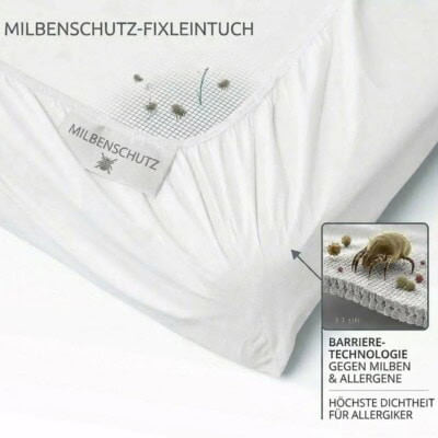 Milbenschutz Spannbettlaken Evolon® für Matratzen
